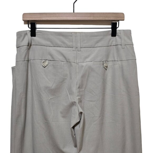 Michael Kors Tan Mid-Rise Flat Front Straight Leg Dress Pants Sz 10 - Picture 4 of 8